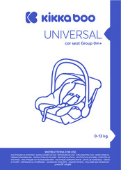 KikkaBoo UNIVERSAL Gebrauchsanweisung