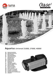 Oase AquariusUniversal 21000 Gebrauchsanleitung