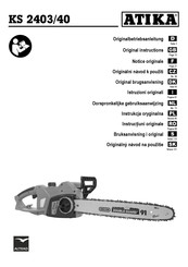 ATIKA KS 2403/40 Originalbetriebsanleitung