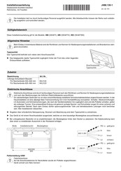 V-ZUG 972 Typ GK46TIV Installationsanleitung