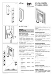 Bpt XV/200 Bedienungs- Und Installationsanleitung