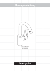 HANSGROHE adesso Talis C 33105000 Montageanleitung