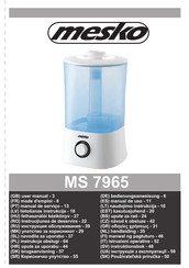 Mesko MS 7965 Bedienungsanweisung