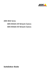 Axis M3026-VE Installationsanleitung