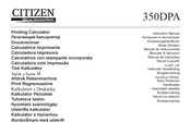 Citizen 350DPA Anweisungshandbuch