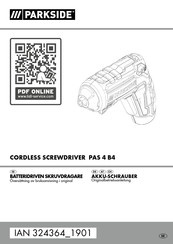 Parkside PAS 4 B4 Originalbetriebsanleitung