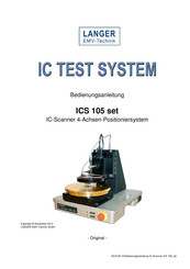 Langer ICS 105 set Bedienungsanleitung