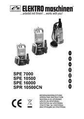 Elektro Maschinen SPR 10500CN Bedienungsanleitung