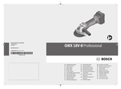 Bosch GWX 18V-8 Professional Originalbetriebsanleitung
