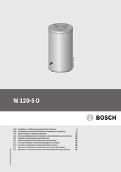 Bosch W 120-5 O Installations- Und Wartungsanleitung
