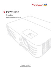 ViewSonic PX701HDP Benutzerhandbuch