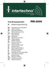 INTERTECHNO PIR-3000 Bedienungsanleitung