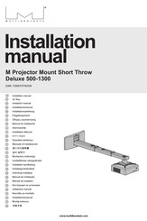 Multibrackets Deluxe 500-1300 Installationsanleitung