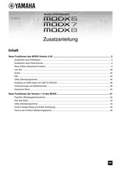 Yamaha MODX8 Zusatzanleitung