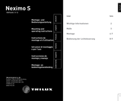 TRILUX Neximo S series Montage- Und Bedienungsanleitung