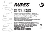 Rupes ER155TE Original-Bedienungs- Und Wartungsanleitung