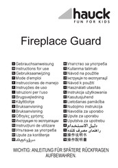 Hauck Fireplace Guard Gebrauchsanweisung
