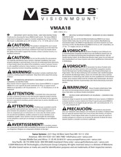 Sanus Visionmount VMAA18 Bedienungsanleitung