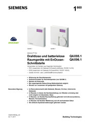 Siemens QAX96.1 Bedienungsanleitung