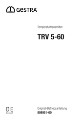 Gestra TRV 5-60 Originalbetriebsanleitung