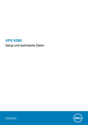 Dell XPS 9380 Einrichtung Und Technische Daten