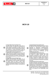 Desoutter MC51-20 Bedienungsanleitung