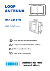INAC MAK-721 PRO Gebrauchs- Und Montageanweisung