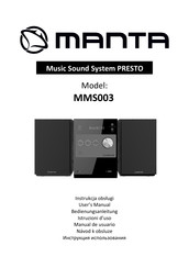 Manta PRESTO MMS003 Bedienungsanleitung