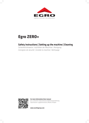 Egro ZERO+ Bedienungsanleitung