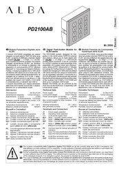 Alba PD2100AB Bedienungsanleitung