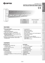 Optex Smart Line serie Installationshinweise