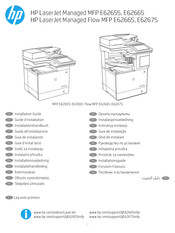 HP LaserJet Managed MFP E62655 Installationshandbuch