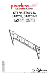 peerless-AV ST670P Montageanleitung