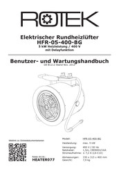 Rotek HFR-05-400-BG Benutzer- Und Wartungshandbuch