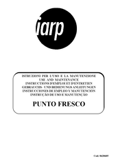 IARP PUNTO FRESCO Gebrauchs- Und Bedienungsanleitungen