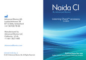 Advanced Bionics Naida CI CI-5823 Handbuch