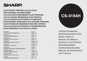 Sharp CS-4194H Operating Instructions Manual