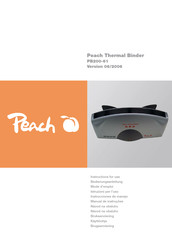 Peach PB200-61 Bedienungsanleitung