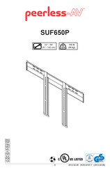 peerless-AV SUF650P Montageanleitung