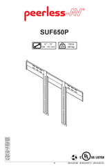 peerless-AV SUF650P Montageanleitung
