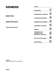 Siemens SIMOTION D410 DP Inbetriebnahmehandbuch
