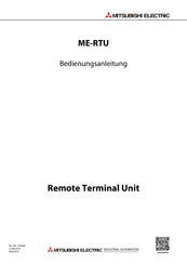Mitsubishi Electric ME-RTU Bedienungsanleitung