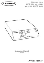 Cole Parmer MCS-104S Bedienungsanleitung