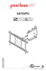 peerless-AV SA752PU Bedienungsanleitung