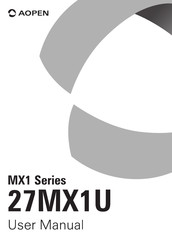 Aopen MX1 Serie Kurzanleitung