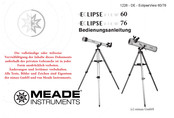 Meade Instruments ECLIPSEVIES 76 Bedienungsanleitung