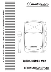 audiophony CR80A-COMBO MK2 Bedienungsanleitung