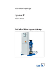 KSB Hyamat K Betriebs-/Montageanleitung
