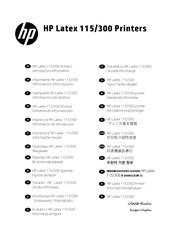HP Latex 300 Druckerserie Einführende Informationen