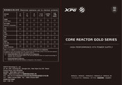 XPG 850 GOLD Benutzerhandbuch Und Produktspezifikationen